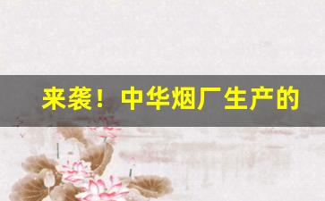来袭！中华烟厂生产的有几款烟“百尺竿头”