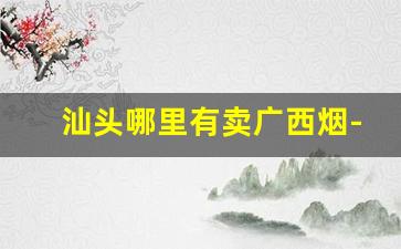 汕头哪里有卖广西烟-汕头有什么烟外省买不到
