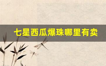 七星西瓜爆珠哪里有卖