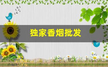 独家香烟批发