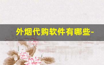 外烟代购软件有哪些-网上哪里可以海淘到外烟