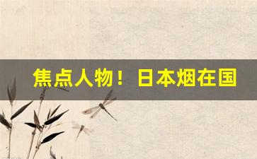 焦点人物！日本烟在国内哪里买“昏昏沉沉”