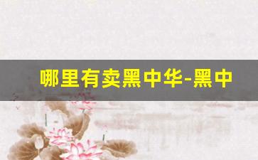 哪里有卖黑中华-黑中华全部价格表图