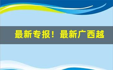 最新专报！最新广西越南香烟代理“堆集如山”