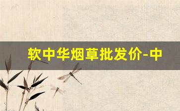软中华烟草批发价-中华细支3mg烟草进价