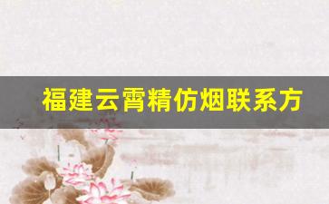 福建云霄精仿烟联系方式