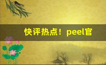 快评热点！peel官网购买“才大难用”
