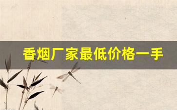 香烟厂家最低价格一手货源-大型烟厂批发100一包