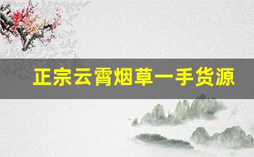 正宗云霄烟草一手货源