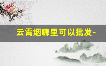云霄烟哪里可以批发-云霄批发烟的地方在哪里