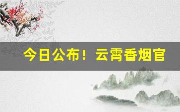 今日公布！云霄香烟官网app软件“伏节死谊”