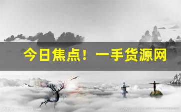 今日焦点！一手货源网1688“根穷底究”