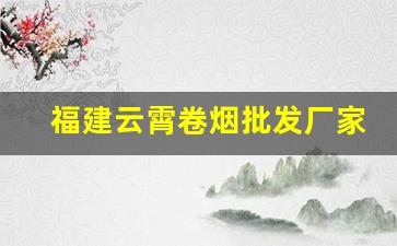 福建云霄卷烟批发厂家-西峰卷烟厂家
