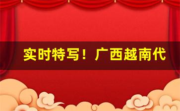 实时特写！广西越南代工香烟批发厂家“阿旨顺情”