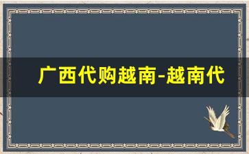 广西代购越南-越南代购比中国便宜吗