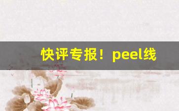 快评专报！peel线下店有吗“白虹贯日”