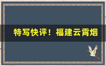 特写快评！福建云霄烟价格表是什么“当门对户”