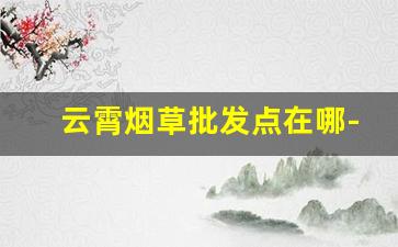 云霄烟草批发点在哪-云霄烟销售热线电话
