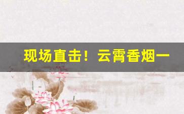 现场直击！云霄香烟一手“雕心刻肾”