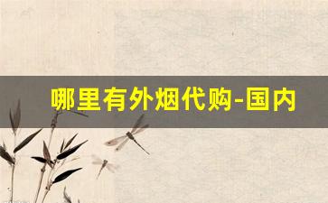 哪里有外烟代购-国内超市有卖外烟的吗
