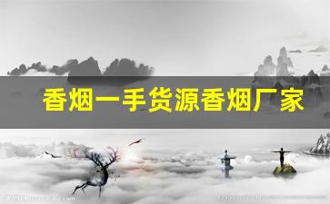 香烟一手货源香烟厂家-品牌烟源头工厂批发
