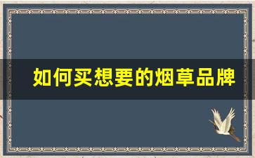 如何买想要的烟草品牌呢-烟草入门必抽的牌子
