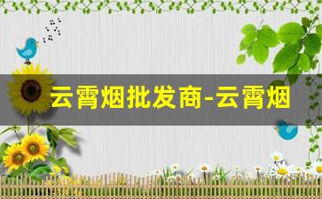云霄烟批发商-云霄烟批发官方旗舰店