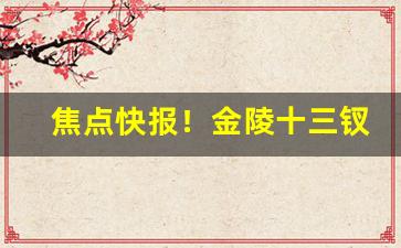 焦点快报！金陵十三钗进价多少钱“操揉磨治”